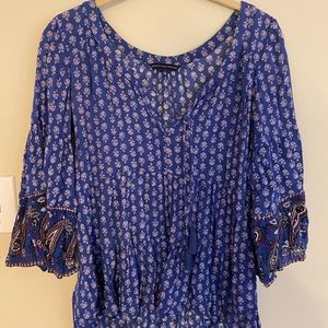 Boho babydoll vintage top